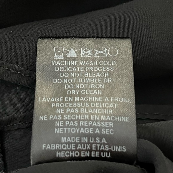 Saturday Sunday Chiffon Knit Cardigan Mixed Media Sheer Trim Black XS - Picture 4 of 7